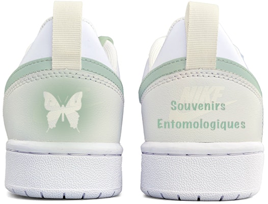 【定制球鞋】Nike Court Borough Low2 蝴蝶 晕染 手繪 解構鞋帶 禮盒 低筒 板鞋 GS 抹茶綠 Purchase 【定制球鞋】Nike Court Borough Low2 蝴蝶 晕染 手繪 解構鞋帶 禮盒 低筒 板鞋 GS 抹茶綠