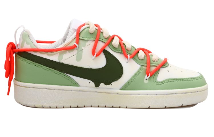 Order [Zapatillas Personalizadas] Nike Court Borough Low 2 'Hoja de Matcha' BQ5448-100(Team拾玖-抹茶S-BOX)