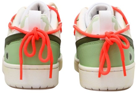 【定製籃球鞋】Nike Court Borough Low 2 解構 抹茶 樹葉 溶解 做舊 厚底 低筒 板鞋 GS 白綠 Shop 【定製籃球鞋】Nike Court Borough Low 2 解構 抹茶 樹葉 溶解 做舊 厚底 低筒 板鞋 GS 白綠