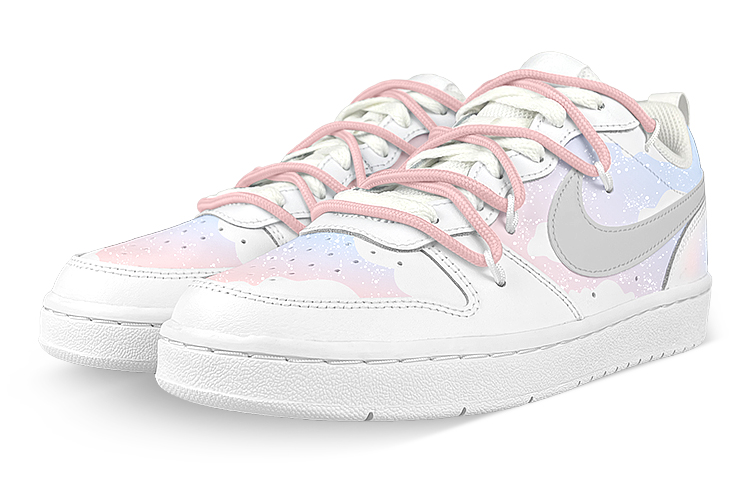 Lookbook [Kasut Custom] Nike Court Borough Low 2 'Mimpi Musim Panas' BQ5448-100(Team47-女仲夏解SBOX)