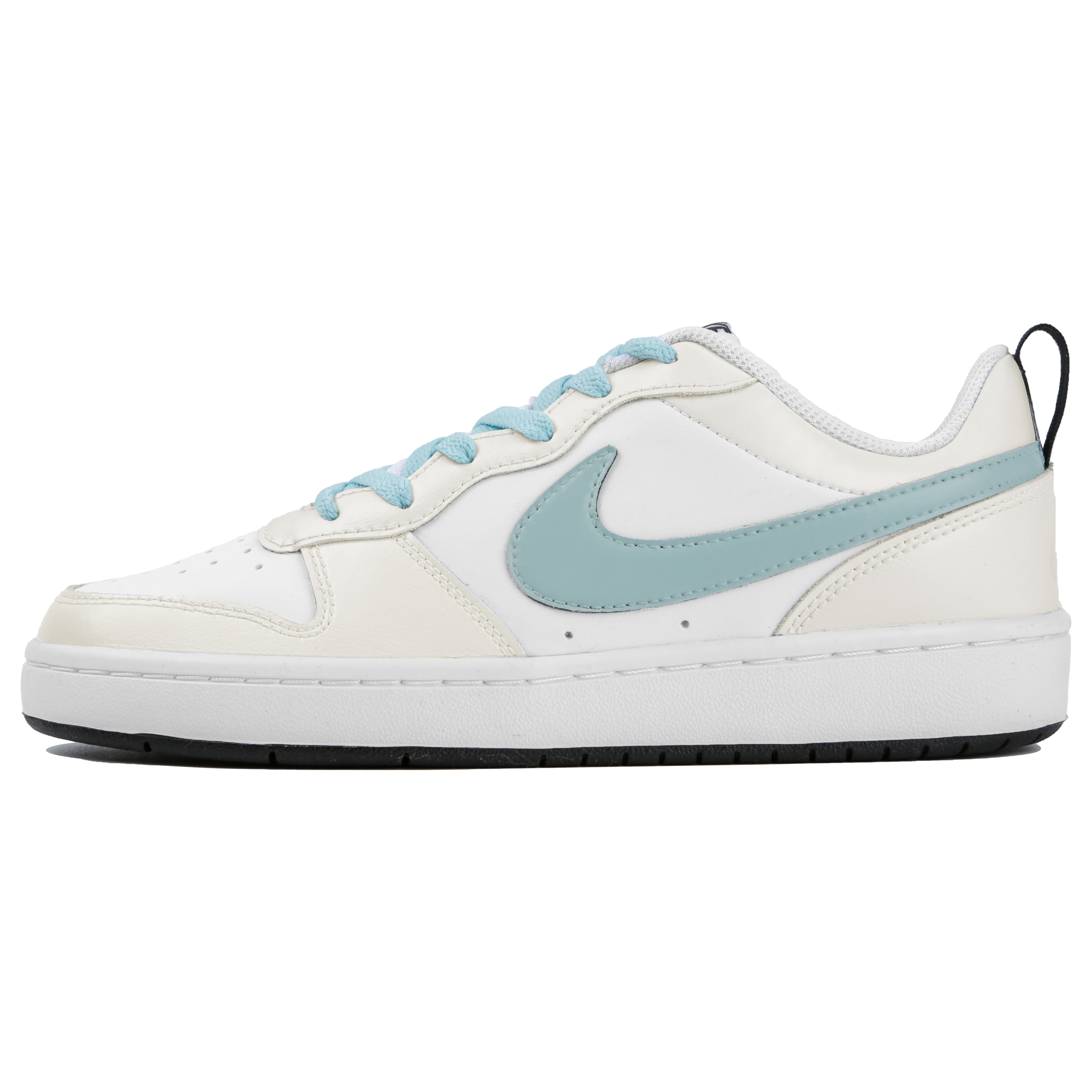 Buy 【客製化球鞋】 Nike Court Borough Low 2 牛奶海鹽 繽紛夏日 清新 簡約 低筒 板鞋 GS 白藍