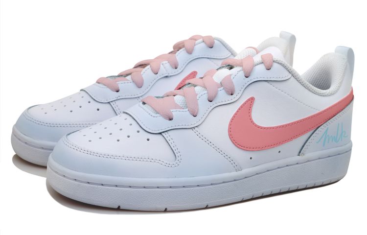 Lookbook Nike Court Borough Low 2 "Fresa y Leche" BQ5448-100(Team拾玖-牛奶草莓S-BOX)