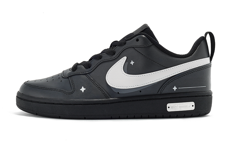 Buy 【定制球鞋】Nike Court Borough Low 2 莓刻 極簡灰星 簡約風 低幫 板鞋 GS 灰黑