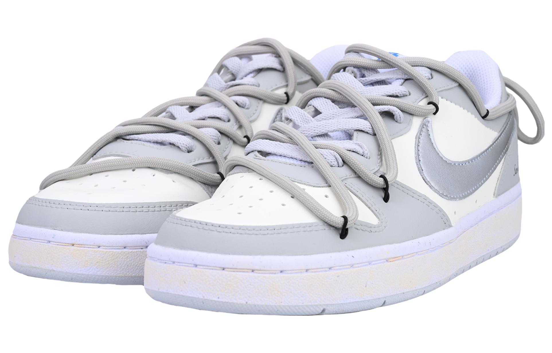 Lookbook [Zapatillas Personalizadas] Nike Court Borough Low 2 'Gris Industrial Plateado' BQ5448-123-465909