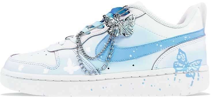 custom-shoes-nike-court-borough-low-2-minimalist-dream-butterfly-gradient-blue