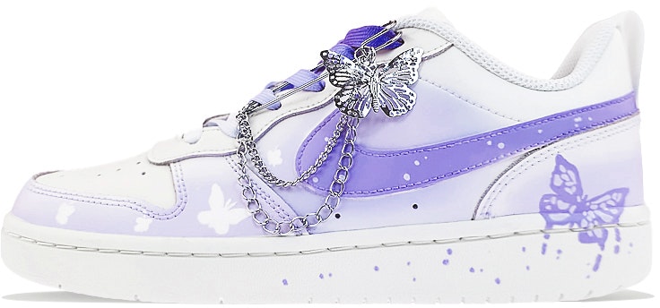 custom-shoes-nike-court-borough-low-2-minimalist-dream-butterfly-gradient-purple