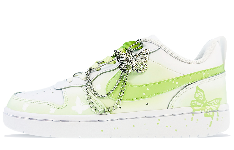 [Custom Shoes] Nike Court Borough Low 2 'Minimalist Dream Butterfly Gradient Green'