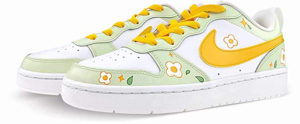 나이키 코트 버로우 로우 '미니멀 화이트-그린' (커스텀) BQ5448-100(Team76-GS踏青白绿) Lookbook 나이키 코트 버로우 로우 '미니멀 화이트-그린' (커스텀) BQ5448-100(Team76-GS踏青白绿)