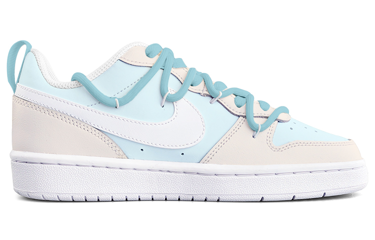 Order [Kasut Custom] Nike Court Borough Low 2 'Mint Candy Biru-Putih' BQ5448-100(Team13-薄荷方糖)