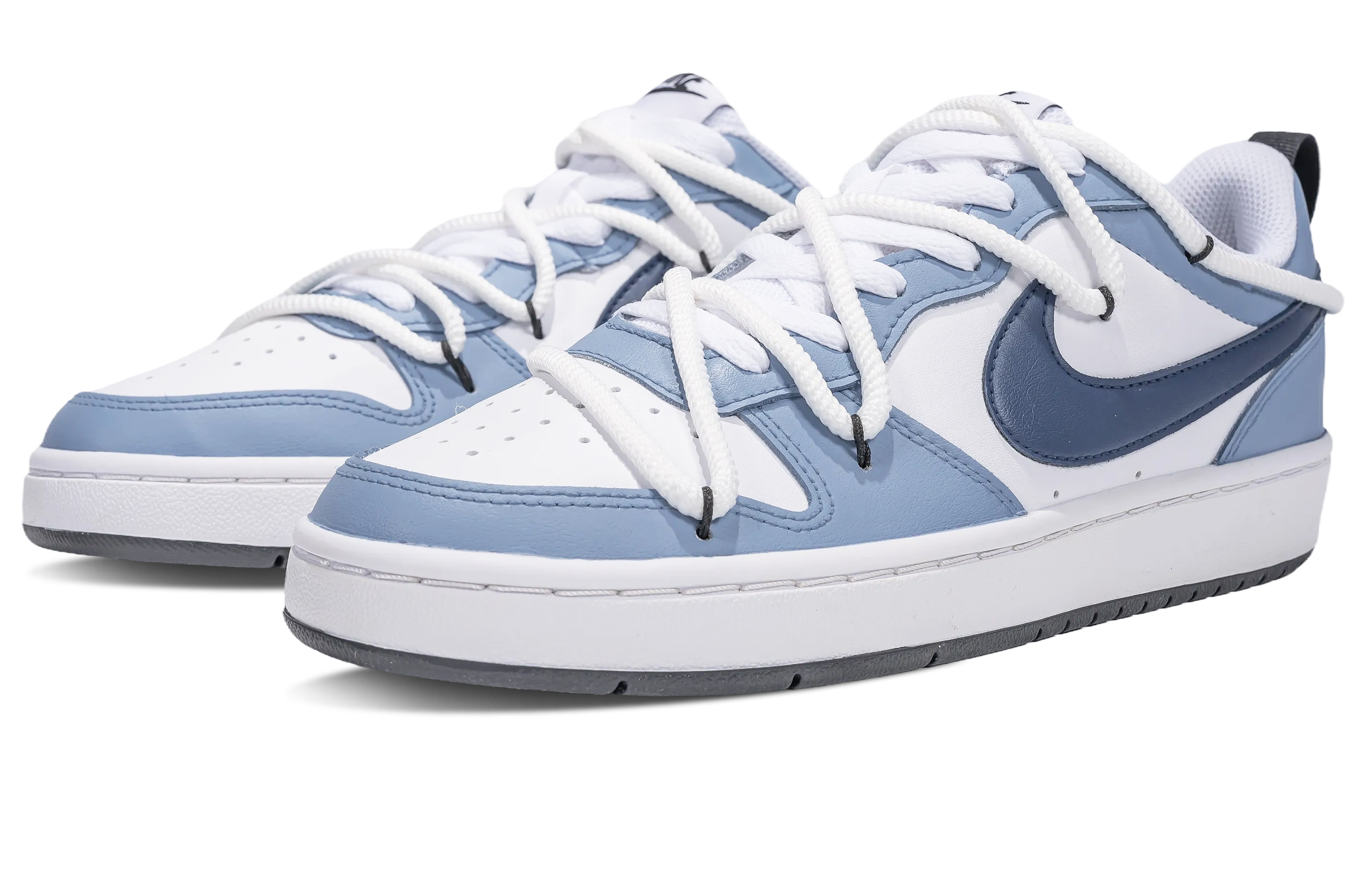 Lookbook Zapatillas Nike Court Borough Low 2 "Misty Snow - Azul Claro" BQ5448-104(Team拾陆-女款烟雨残雪)