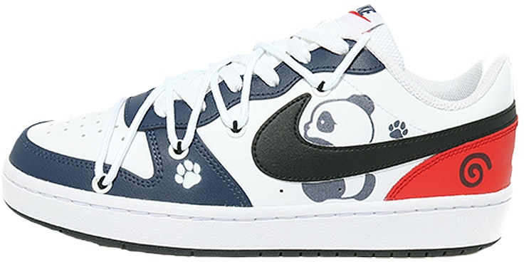 custom-shoes-nike-court-borough-low-2-obsidian-white-blue-red-panda