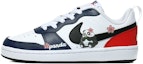 Buy 【訂製球鞋】Nike Court Borough Low 2 熊貓小紅花 萌寵出擊 休閒 黑曜石 防滑耐磨 低筒 板鞋 GS 白藍紅
