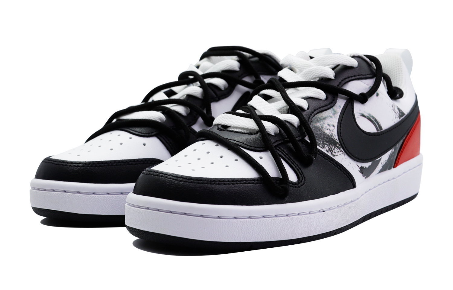 Lookbook [定制鞋款] 耐克 Court Borough Low 2 'Obsidian Voyager' 低帮篮球鞋 DO7446-101(Team48-云游)