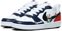 Lookbook 【訂製球鞋】Nike Court Borough Low 2 熊貓小紅花 萌寵出擊 休閒 黑曜石 防滑耐磨 低筒 板鞋 GS 白藍紅