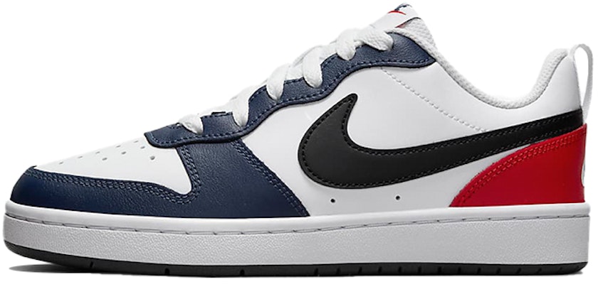 【訂製球鞋】Nike Court Borough Low 2 熊貓小紅花 萌寵出擊 休閒 黑曜石 防滑耐磨 低筒 板鞋 GS 白藍紅 Sizing 【訂製球鞋】Nike Court Borough Low 2 熊貓小紅花 萌寵出擊 休閒 黑曜石 防滑耐磨 低筒 板鞋 GS 白藍紅
