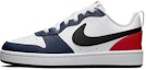 Sizing 【訂製球鞋】Nike Court Borough Low 2 熊貓小紅花 萌寵出擊 休閒 黑曜石 防滑耐磨 低筒 板鞋 GS 白藍紅