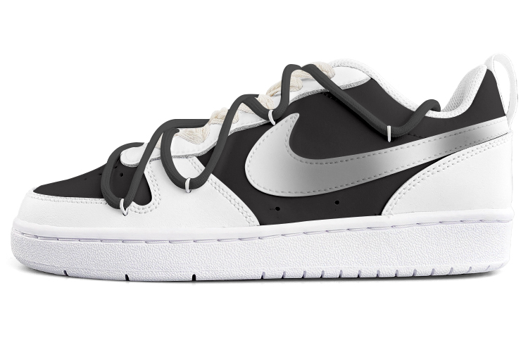 Buy [Kasut Kustom] Nike Court Borough Low 2 'Oreo Gradient' BQ5448-100-465220