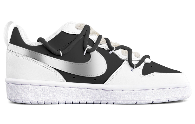 Order [Kasut Kustom] Nike Court Borough Low 2 'Oreo Gradient' BQ5448-100-465220