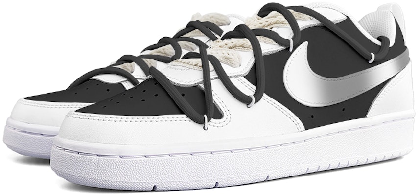 나이키 코트 보로우 로우 2 '오레오 그라데이션' (커스텀) BQ5448-100-465220 Lookbook 나이키 코트 보로우 로우 2 '오레오 그라데이션' (커스텀) BQ5448-100-465220