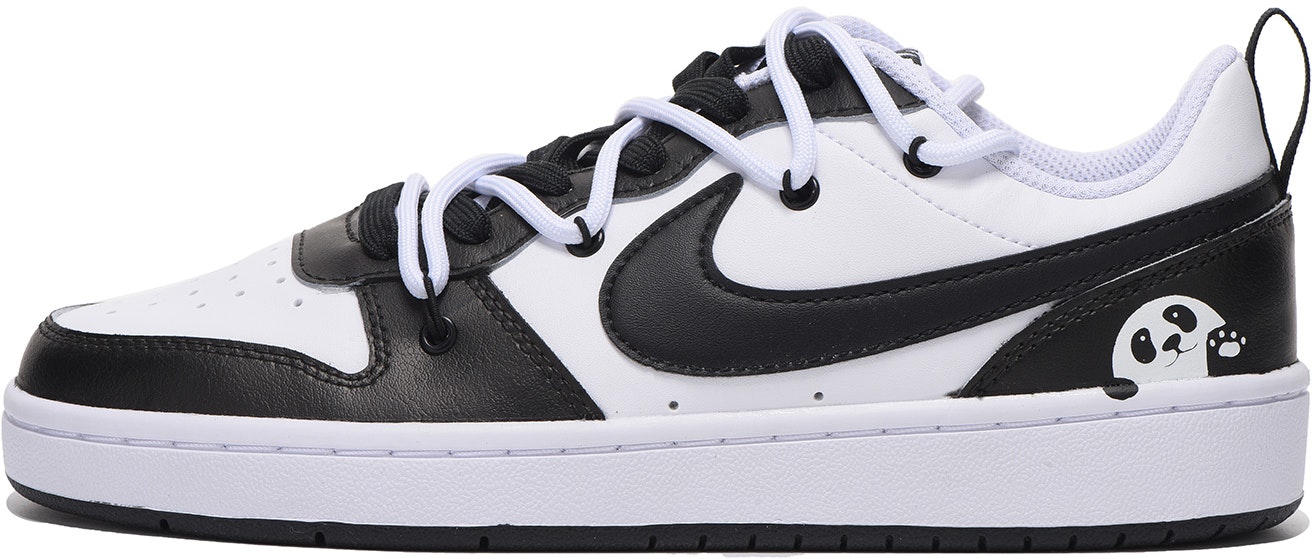 custom-shoes-nike-court-borough-low-2-panda-black-white