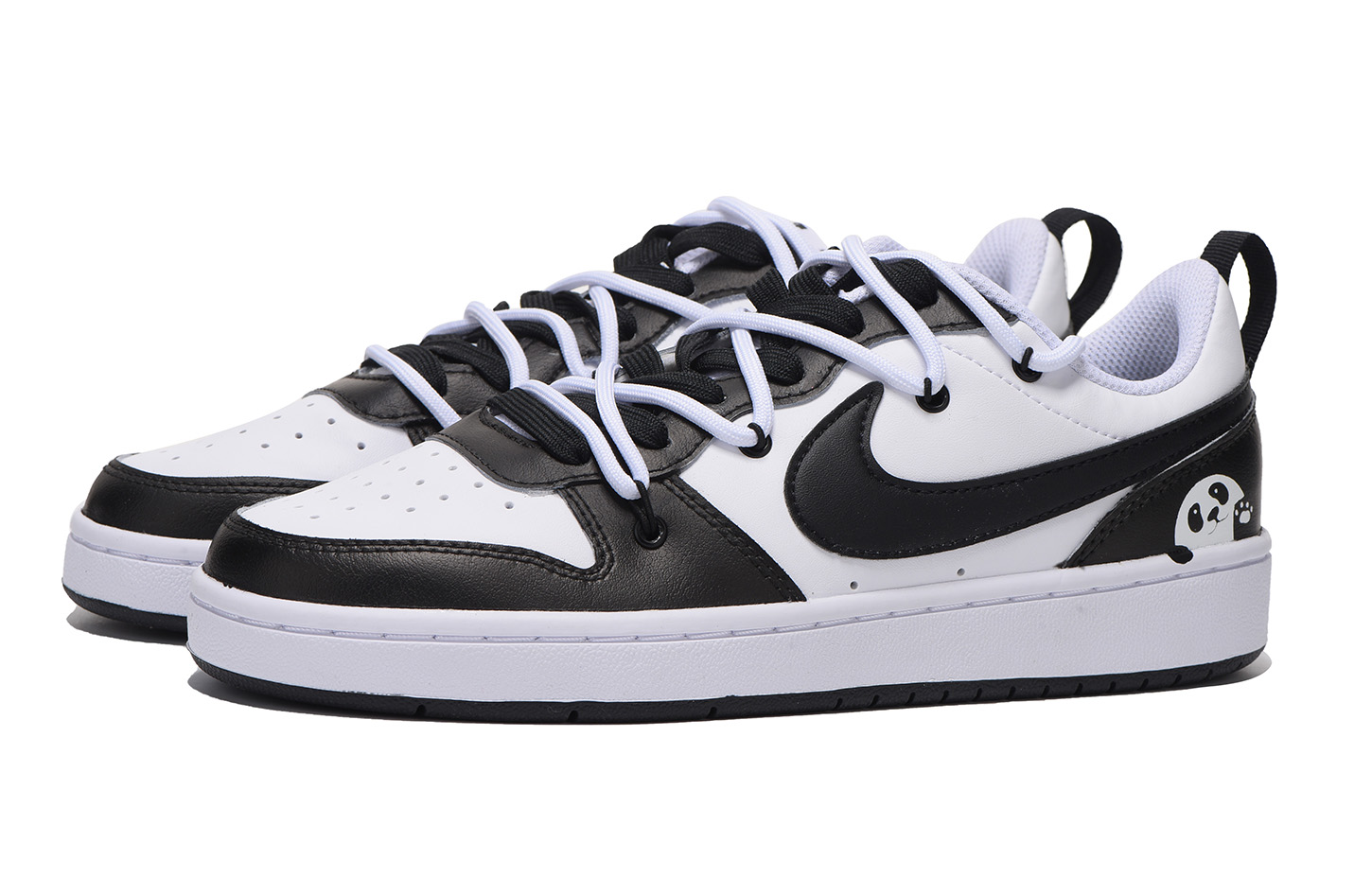Lookbook 【訂製球鞋】 Nike Court Borough Low 2 熊貓 高街 低筒 板鞋 GS 黑白