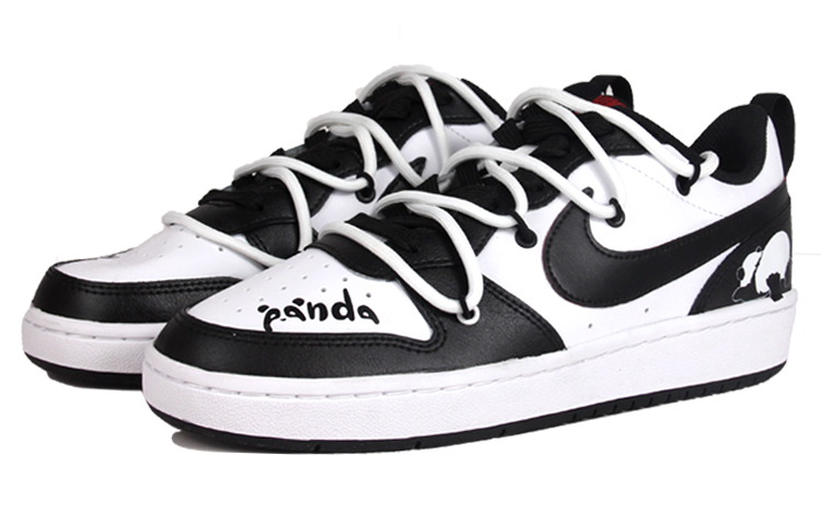 Lookbook 나이키 커스텀 보로우 로우2 '판다 디컨스트럭티드' BQ5448-110(TeamJ-女生节解构黑白熊猫)