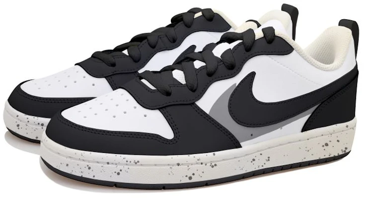 【客製化球鞋】 Nike Court Borough Low 2 熊貓 雙鉤 古董塗鴉 泡沫厚底 低筒 板鞋 GS 黑白灰 Lookbook 【客製化球鞋】 Nike Court Borough Low 2 熊貓 雙鉤 古董塗鴉 泡沫厚底 低筒 板鞋 GS 黑白灰