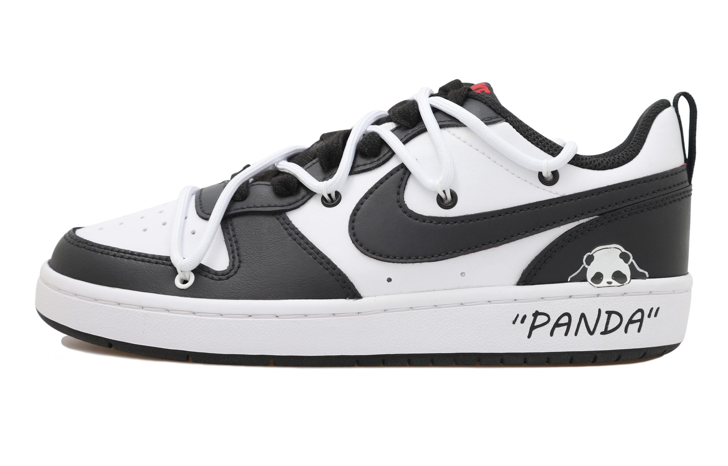 Buy [Kasut Custom] Nike Court Borough Low 2 'Panda Graffiti' BQ5448-110(Team69-熊猫SBOX)