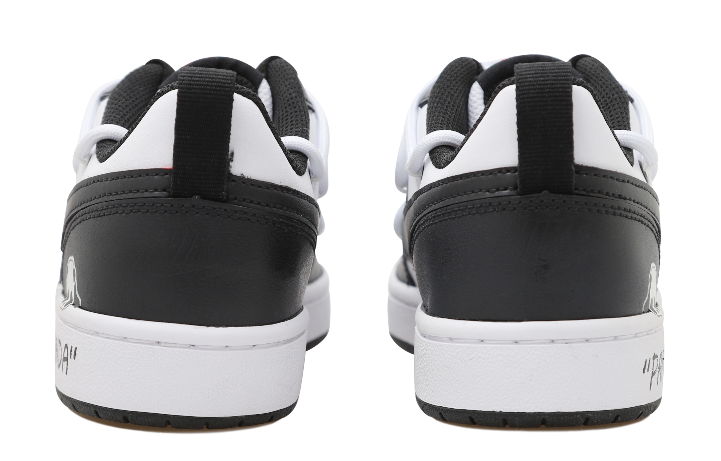 Shop [Kasut Custom] Nike Court Borough Low 2 'Panda Graffiti' BQ5448-110(Team69-熊猫SBOX)