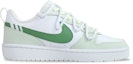 Order Nike Court Borough Low 2 "Líneas Paralelas" Blancas/Verdes BQ5448-100(TeamEight-女款GS平行线绿)