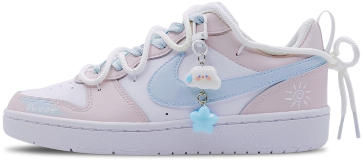 custom-shoes-nike-court-borough-low-2-pastel-pink-blue-graffiti