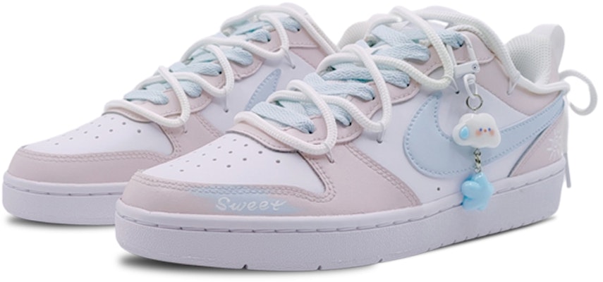 나이키 커스텀 보로우 로우 2 "파스텔 핑크 블루 그라피티" BQ5448-100(Team68-清新粉蓝女) Lookbook 나이키 커스텀 보로우 로우 2 "파스텔 핑크 블루 그라피티" BQ5448-100(Team68-清新粉蓝女)