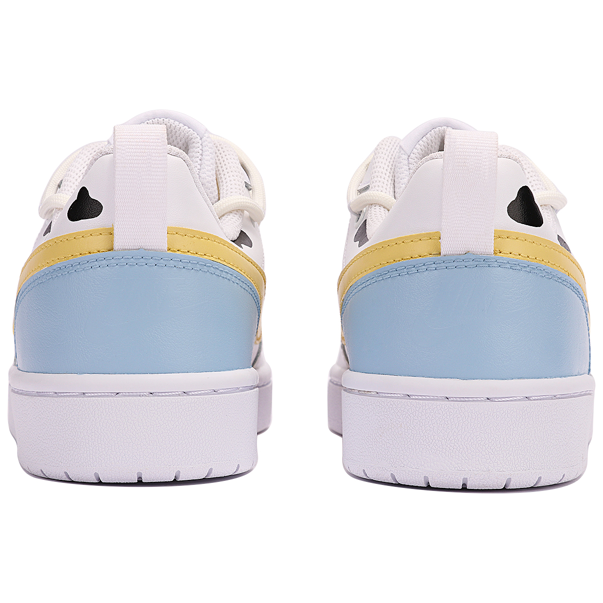 Shop 【定制鞋】耐克 Court Borough Low 2 "田园游乐场云纹涂鸦" BQ5448-100(TeamThree-女款牧场乐园蓝白)