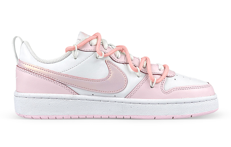 Order 【カスタムシューズ】ナイキ コート バラウ ロウ 2 'パール光沢のバニーパッチ' DQ0492-100(Team47-女CB兔解粉SBOX)