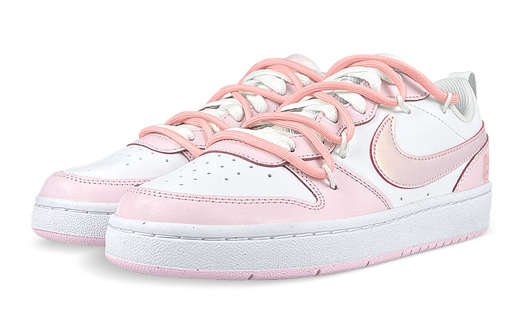 Lookbook 【カスタムシューズ】ナイキ コート バラウ ロウ 2 'パール光沢のバニーパッチ' DQ0492-100(Team47-女CB兔解粉SBOX)