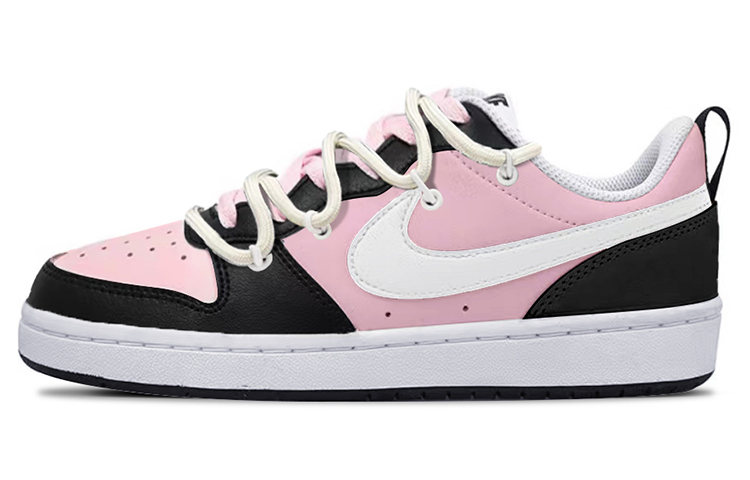 Buy [カスタムシューズ] ナイキ コート ボロー Low 2 'ピンク-ブラック デコンストラクテッド' BQ5448-104(TeamY-女款复古少女粉黑)