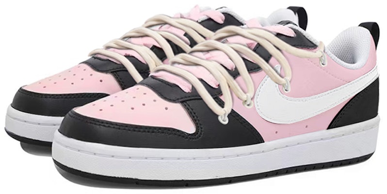 나이키 커스텀 코트 보로우 로우 2 '핑크블랙 디컨' BQ5448-104(TeamY-女款复古少女粉黑) Lookbook 나이키 커스텀 코트 보로우 로우 2 '핑크블랙 디컨' BQ5448-104(TeamY-女款复古少女粉黑)