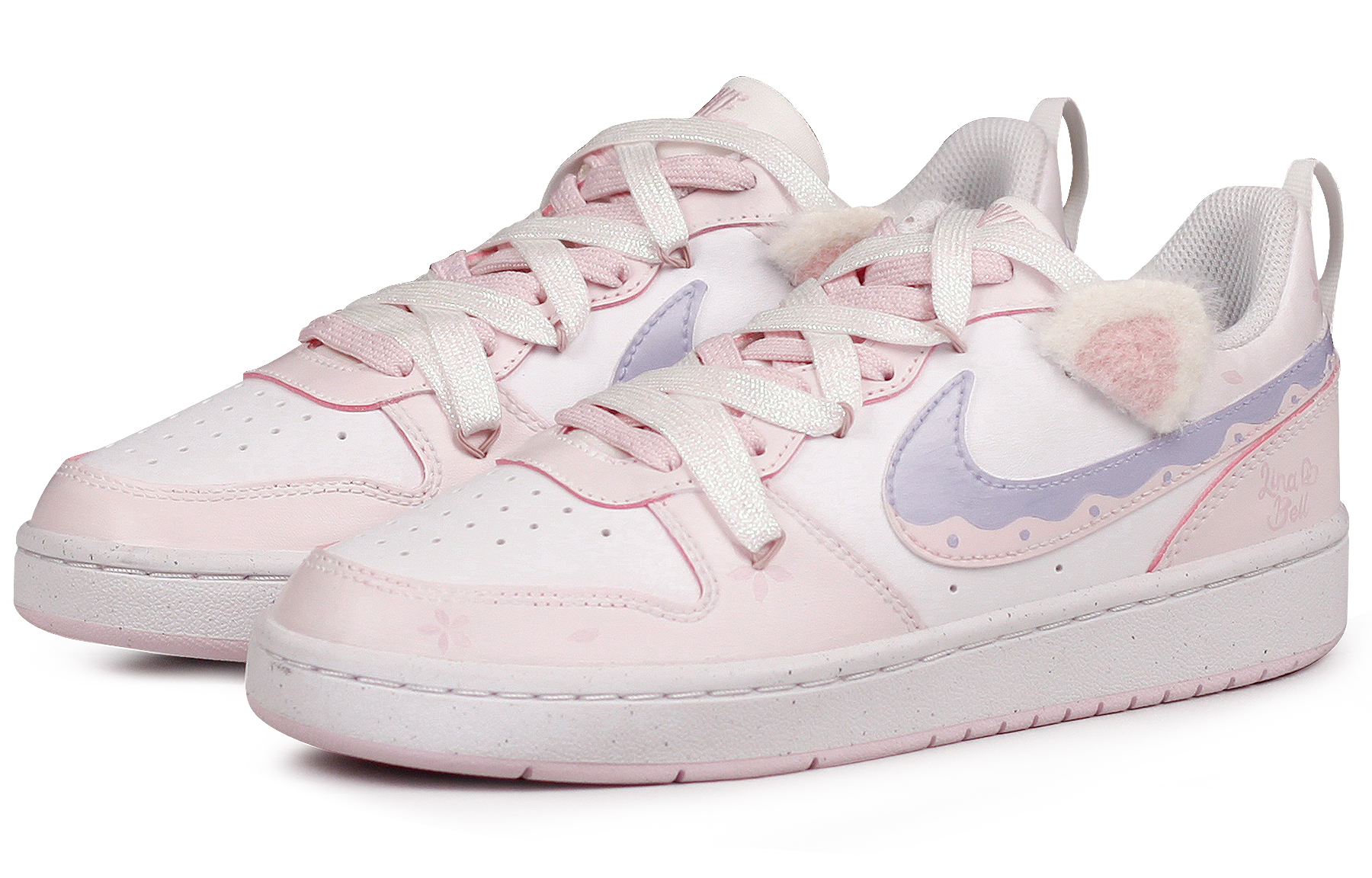 Shop [Kasut Custom] Nike Court Borough Low 2 'Pink' DV5456-105(Team41-粉色狐狸)