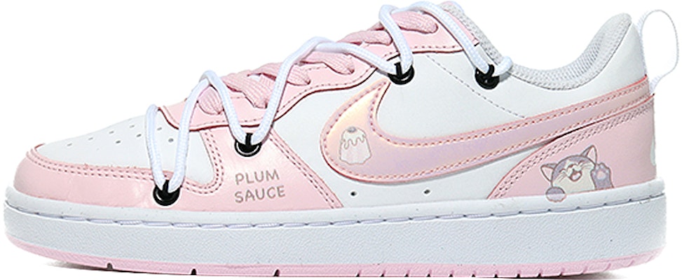 【訂製球鞋】Nike Court Borough 2 可愛藍貓 休閒 低筒 板鞋 GS 粉色 Buy 【訂製球鞋】Nike Court Borough 2 可愛藍貓 休閒 低筒 板鞋 GS 粉色