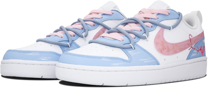 나이키 코트 버로우 로우 2 "핑크 블루 심박" (커스텀) BQ5448-100(Team7-心动轨迹手提袋版) Shop 나이키 코트 버로우 로우 2 "핑크 블루 심박" (커스텀) BQ5448-100(Team7-心动轨迹手提袋版)