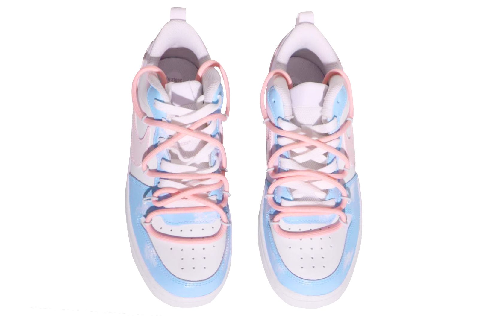 Shop 나이키 커스텀 보로우 로우 2 "핑크 블루 클라우드 러브" BQ5448-100(TeamX-爱在云端GS款)