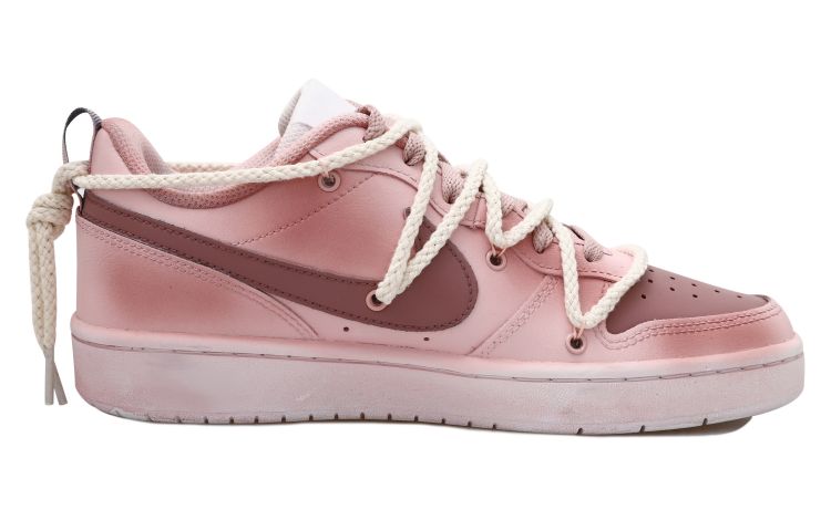 [Custom Shoes] Nike Court Borough Low 2 'Pink Distressed Hearts' 圖 2