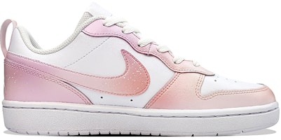 【訂製球鞋】Nike Court Borough Low 2 粉色星河 漸變 淑女風 甜美 低筒 運動鞋 GS 白粉 Order 【訂製球鞋】Nike Court Borough Low 2 粉色星河 漸變 淑女風 甜美 低筒 運動鞋 GS 白粉