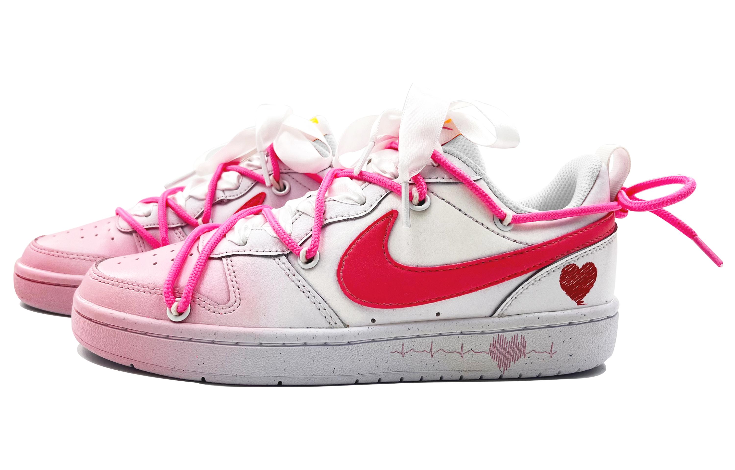 [Custom Shoes] Nike Court Borough Low 2 'Pink Graffiti Love' 圖 3