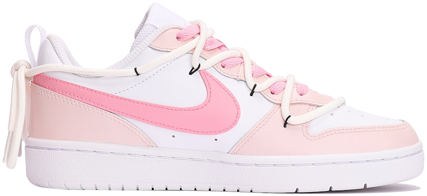 【訂製球鞋】Nike Court Borough Low 2 粉紅豬小妹 多巴胺 搭配百變 低筒 板鞋 GS 粉紅 Order 【訂製球鞋】Nike Court Borough Low 2 粉紅豬小妹 多巴胺 搭配百變 低筒 板鞋 GS 粉紅