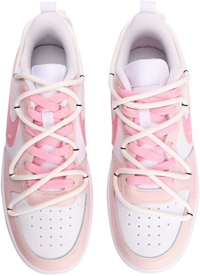 【訂製球鞋】Nike Court Borough Low 2 粉紅豬小妹 多巴胺 搭配百變 低筒 板鞋 GS 粉紅 Shop 【訂製球鞋】Nike Court Borough Low 2 粉紅豬小妹 多巴胺 搭配百變 低筒 板鞋 GS 粉紅