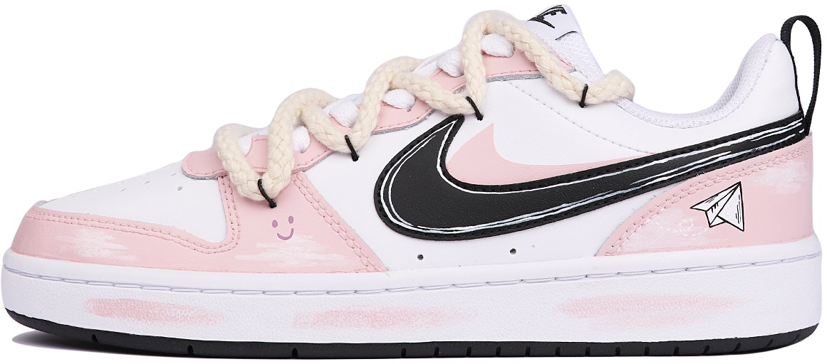 custom-shoes-nike-court-borough-low-2-pink-skies-paper-plane