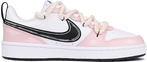 【訂製球鞋】Nike Court Borough Low 2 低筒 粉色晴空 紙飛機 信件 GS 粉白 Order 【訂製球鞋】Nike Court Borough Low 2 低筒 粉色晴空 紙飛機 信件 GS 粉白
