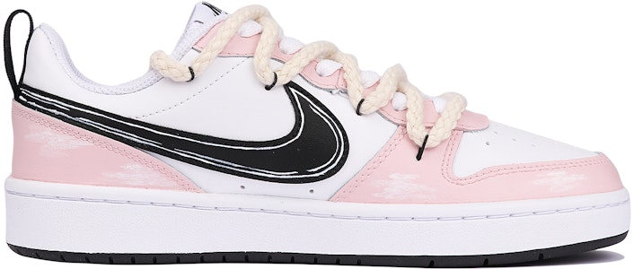定制鞋款 Nike Court Borough Low 2 '粉色天空纸飞机' BQ5448-104(TeamThree-女款粉色晴空粉白) Order 定制鞋款 Nike Court Borough Low 2 '粉色天空纸飞机' BQ5448-104(TeamThree-女款粉色晴空粉白)