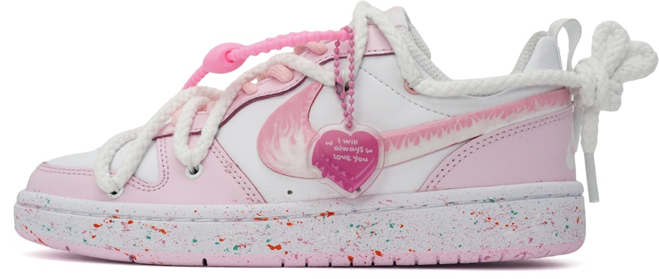 나이키 코트 보로우 로우 2 "핑크 스플래터 플레임" (커스텀) DQ0492-100(Team35-一见倾心) Buy 나이키 코트 보로우 로우 2 "핑크 스플래터 플레임" (커스텀) DQ0492-100(Team35-一见倾心)